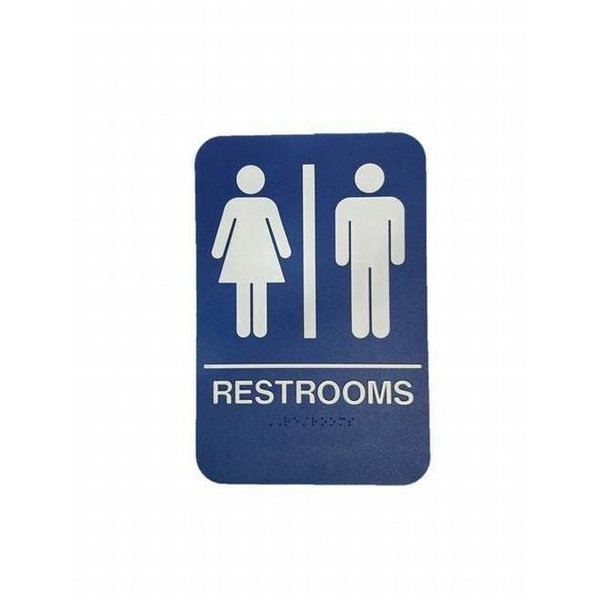 Don-Jo Men / Women ADA Blue Bathroom Sign HS907003